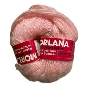 Vintage Morlana Mohair Look Baby Pink Yarn